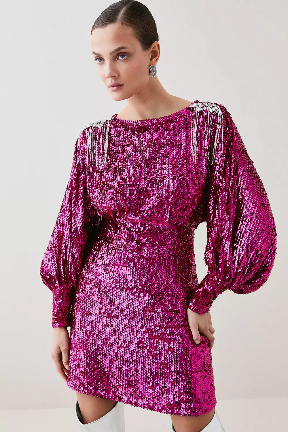 Sequin dress karen outlet millen